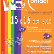 Conférence sur l’Orientation Sexuelle : Causes de l’Homophobie – Contact Isère – Vendredi 15 octobre 2010