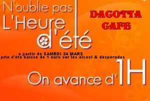 Prix d'été à la baisse - Dacotta Café - Samedi 24 mars 2012
