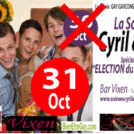 Soirée Cyril et Jeff – Election du + Souriant – Vixen – Mercredi 31 octobre 2012