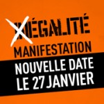 Manifestation pour l'Egalite - Paris - 27/01/13