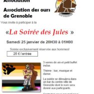 La Soirée Des Jules – Grrrnoble Bear – Samedi 25 janvier 2014