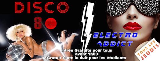 Disco 80’s VS Electro Addict – George V – Jeudi 3 juillet 2014