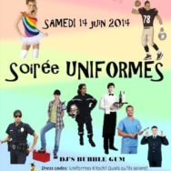 Soirée Uniforme – Centre LGBT de Grenoble CIGALE – Samedi 14 juin 2014