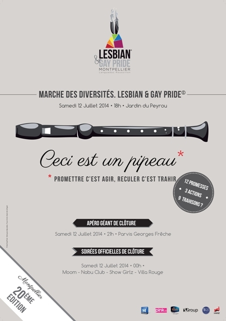 Marche des Diversités Lesbian & Gay Pride Montpellier - Samedi 12 juillet 2014