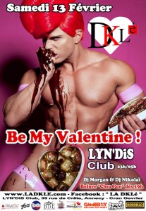 DKLé « Be My Valentine » - Lyn'dis Club Annecy - Samedi 13 février 2016