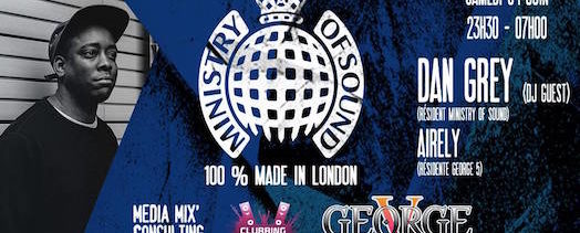 Ministry Of Sound Tour – George V – Samedi 4 juin 2016