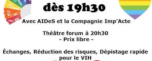 Semaine des Fiertés 2016 – Théâtre Forum – La Bobine – Jeudi 26 mai 2016